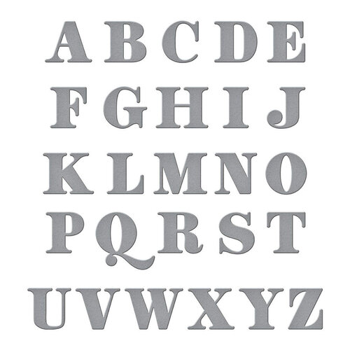 Spellbinders - Be Bold Collection - Etched Dies - Uppercase Alphabet