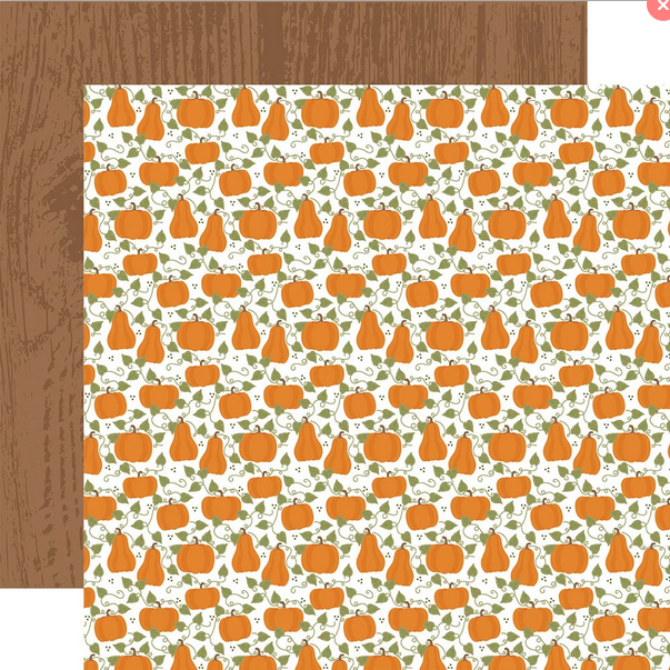 Fall Fever Plump Pumpkins 12x12 Echo Park Fall Fever Collection