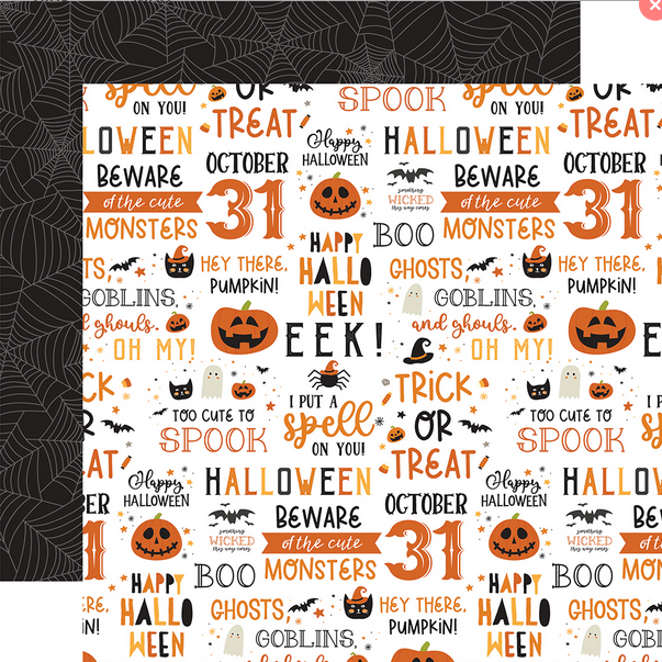 October 31 12x12 Halloween Party Echo Park collection