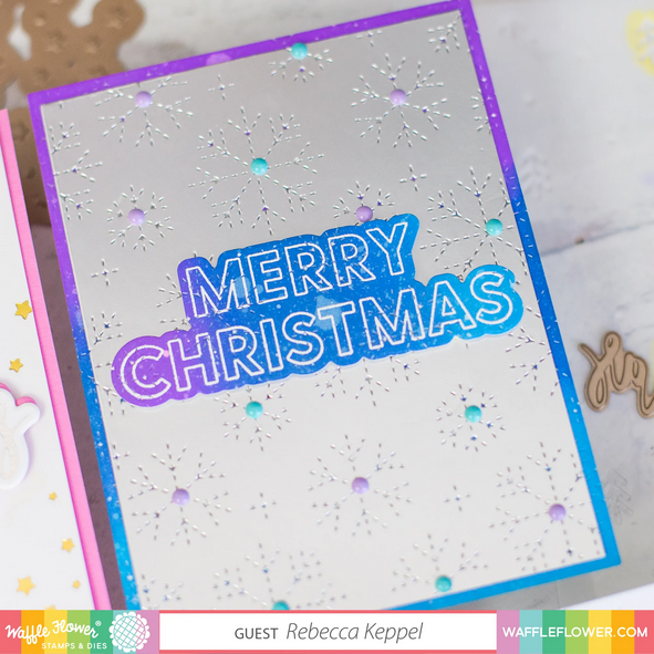 Merry Christmas Duo Foil Plate by Waffle Flower