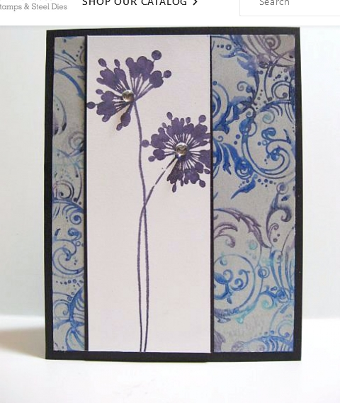 Cover a Card Background Flourish Stamp by Impression Obsession