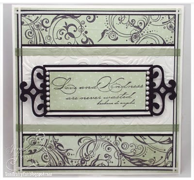Cover a Card Background Flourish Stamp by Impression Obsession