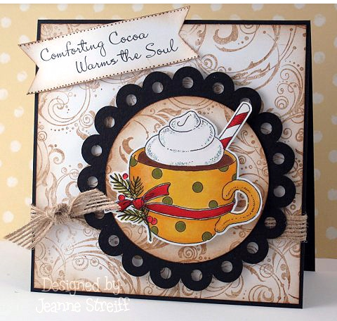 Cover a Card Background Flourish Stamp by Impression Obsession
