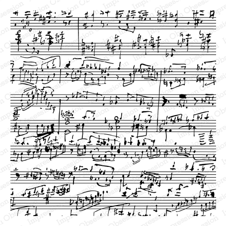 Cover a Card Music stamp set by Impression Obsession