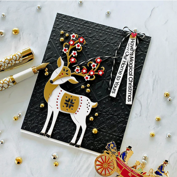 Ski Lodge Embossing folder by Spellbinders