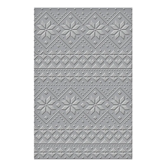Ski Lodge Embossing folder by Spellbinders