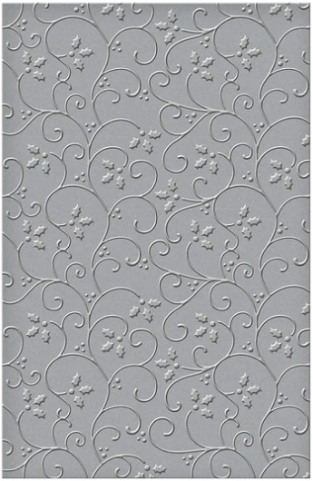 Holly Flourish Detailed Embossing Folder by Spellbinders