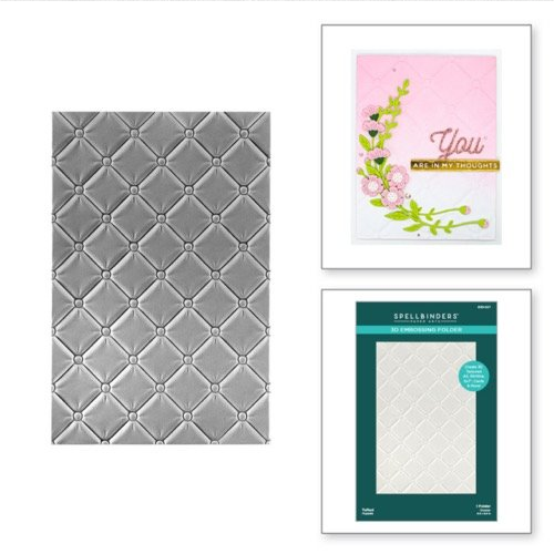 Tufted 3d embossing folder by Spellbinders