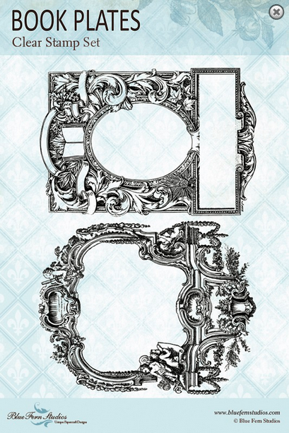 Book Plates Stamp by Blue Fern Studios