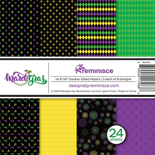 Mardi Gras 6x6 paper pack by Reminisce
