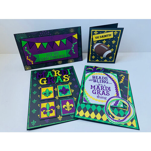 Fleur de Lis 12x12 paper in the Mardi Gras Collection by Reminisce