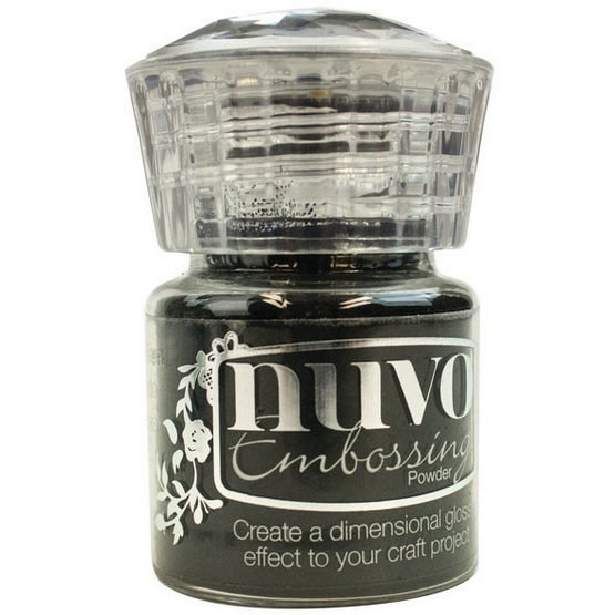 Jet Black Embossing Powder by Nuvo