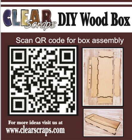 High back 6" Memory Dex Wood Box by ClearScraps