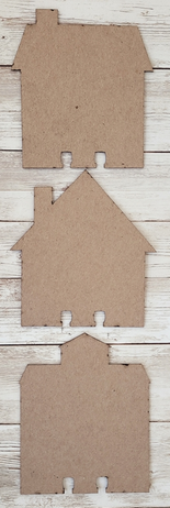 House Chip Dividers 3 pk Memorydex collection by Clear Scraps