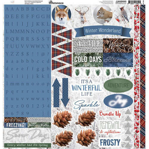 Winter Canvas 12x12 Sticker Sheet by Reminisce