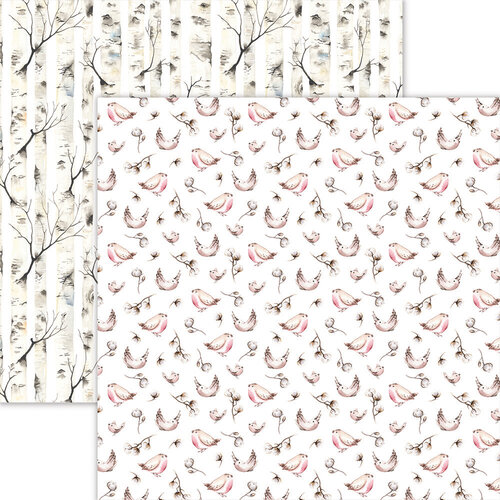 Birds & Cotton 12x12 paper Cozy Winter Collection by Reminisce