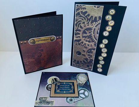 Splendid Steampunk 12x12 Stickers Splendid Steampunk collection by Reminisce