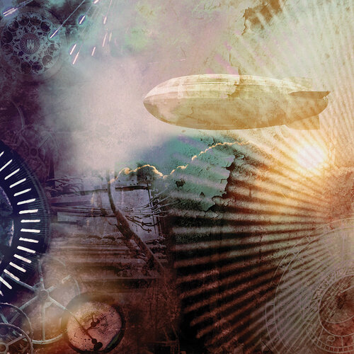 Airship Dreams 12x12 Splendid Steampunk collection by Reminisce