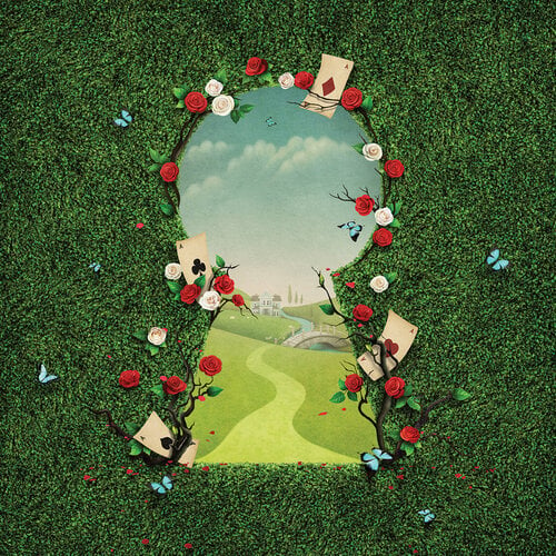 Through the Keyhole 12x12 Welcome to Wonderland Collection by Reminisce