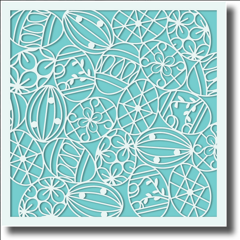 Pysankey Egg 6x6 Stencil by Impression Obsession