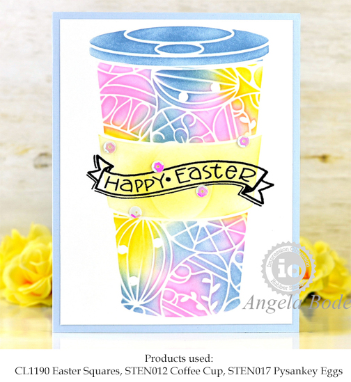 Pysankey Egg 6x6 Stencil by Impression Obsession