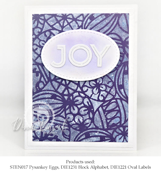 Pysankey Egg 6x6 Stencil by Impression Obsession
