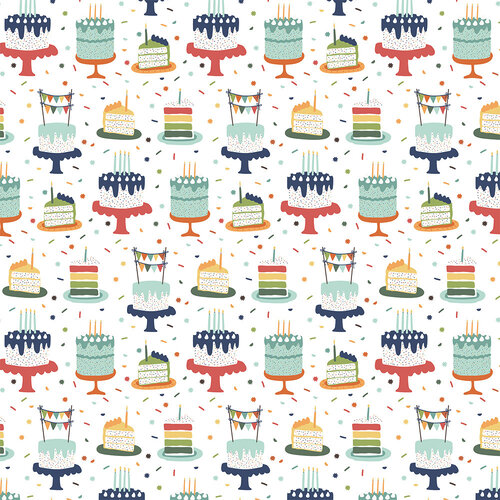 Birthday Boy Cake 12x12 paper A Birthday Wish collection by Echo Park