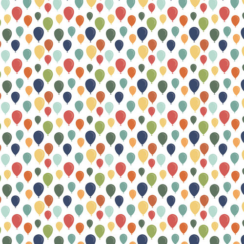 Birthday Balloons 12x12 A Birthday Wish collection by Echo Park