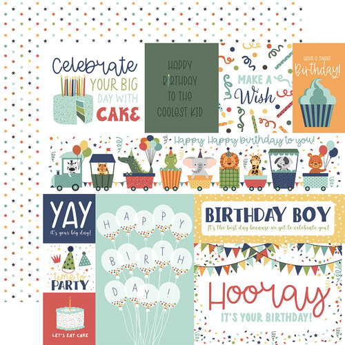 Multi Journaling Cards 12x12 A Birthday Wish collection by Echo Park