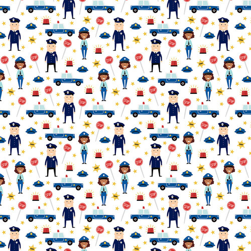 Heroic Officers 12x12 Paper First Responders Collection by Echo Park
