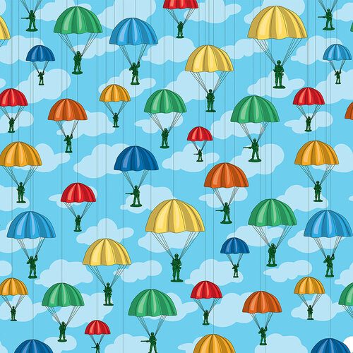 Paratrooper Unit 12x12 Paper Little Boy Collection by Echo Park