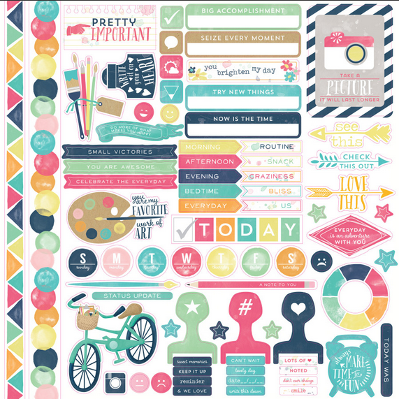 Creative Agenda Sticker Sheet by Echo Park
