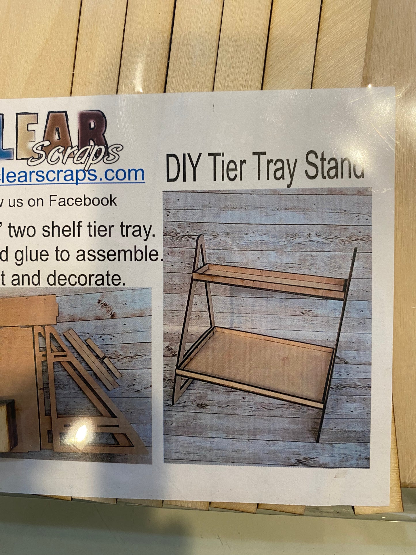 DIY Tiered Tray Stand by Clear Scraps