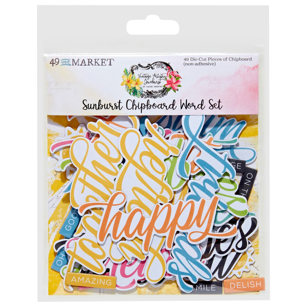 Sunburst Chipboard Word Set in Sunburst collection by 49 & Market