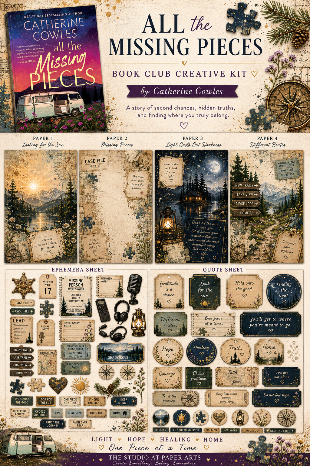 All the Missing Pieces Book Club Creative Kit