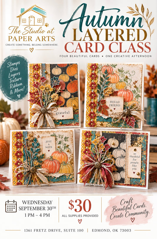 Autumn Layered Card Class 🍂