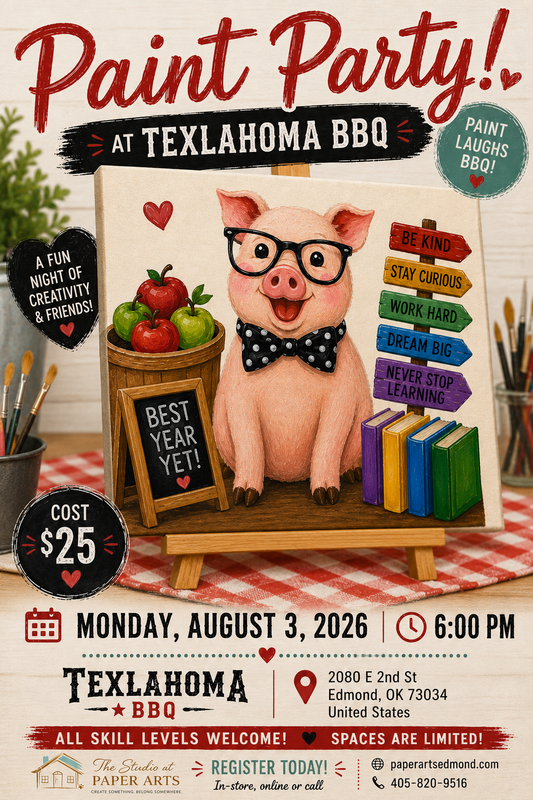 Back-to-School Pig Paint Party at Texlahoma BBQ