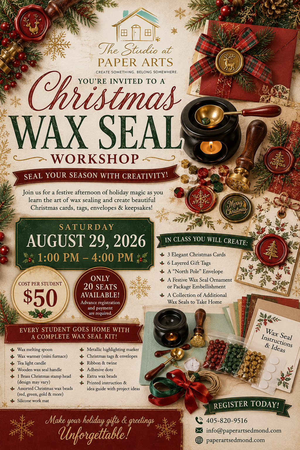 Christmas Wax Seal Workshop