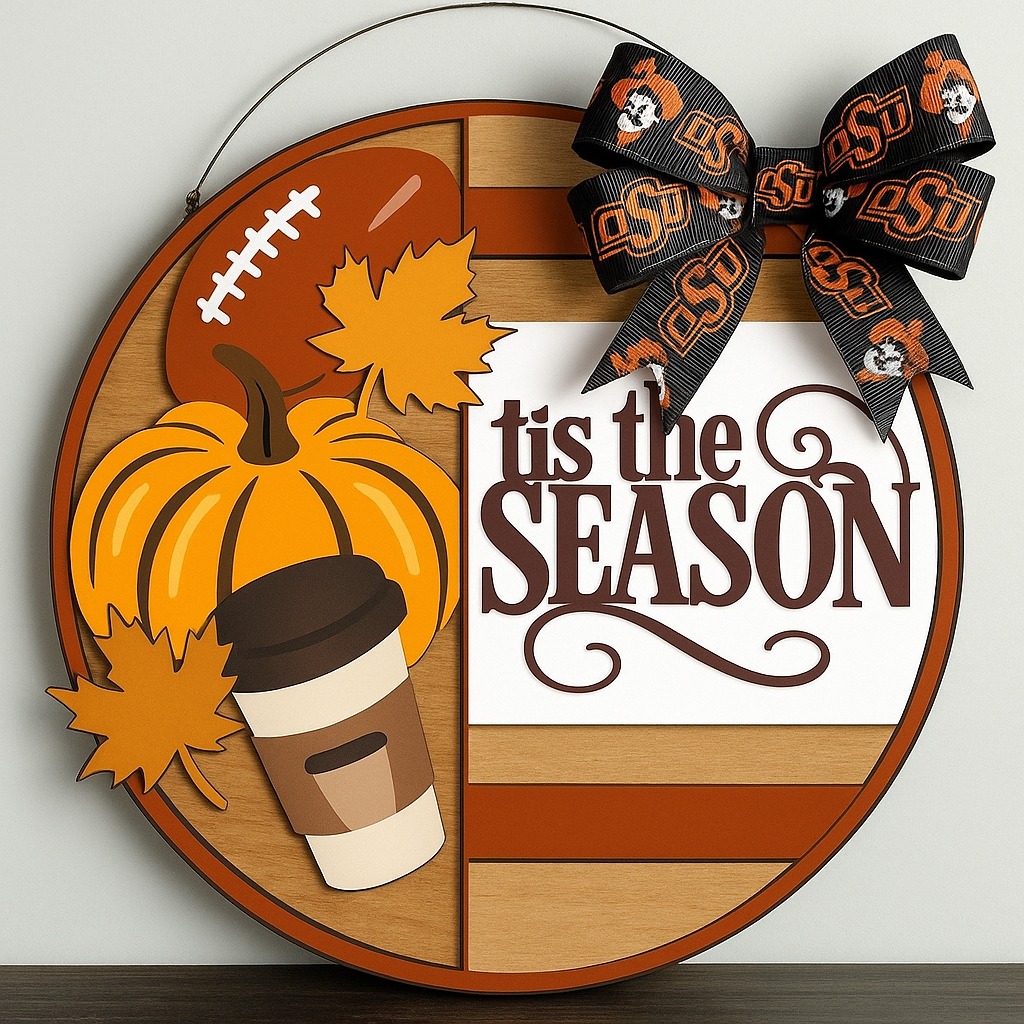 Tis The Season Fall Doorhanger Preorder $45.00