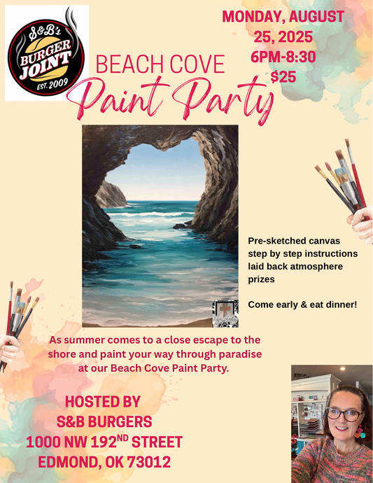 Beach Cove Paint Party @ S&B Burgers 8/25/25
