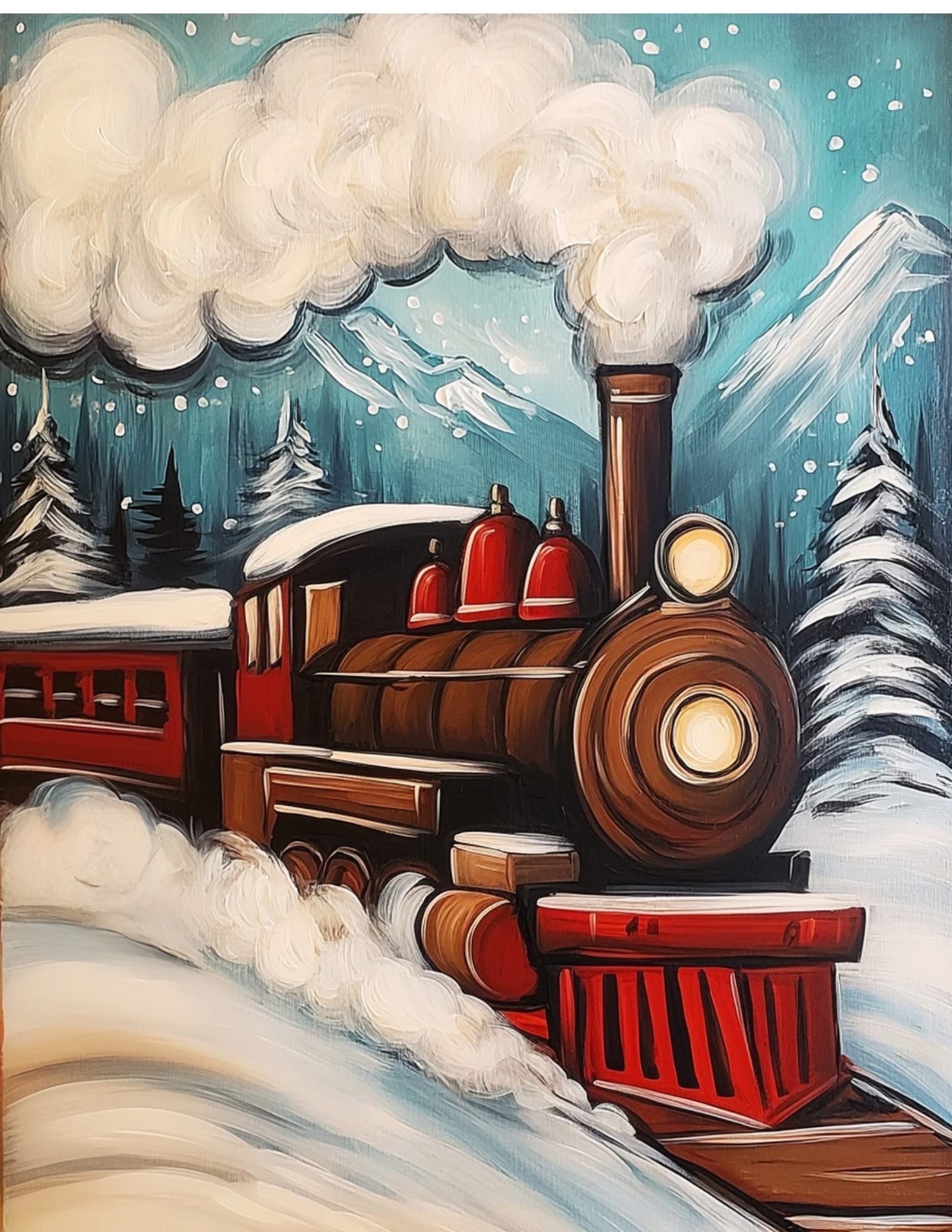 Winter Express Paint Night at S&B Burgers Nov. 18th 6pm $25