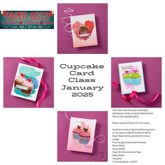 Cupcake Card Class January 2025 Flex Class