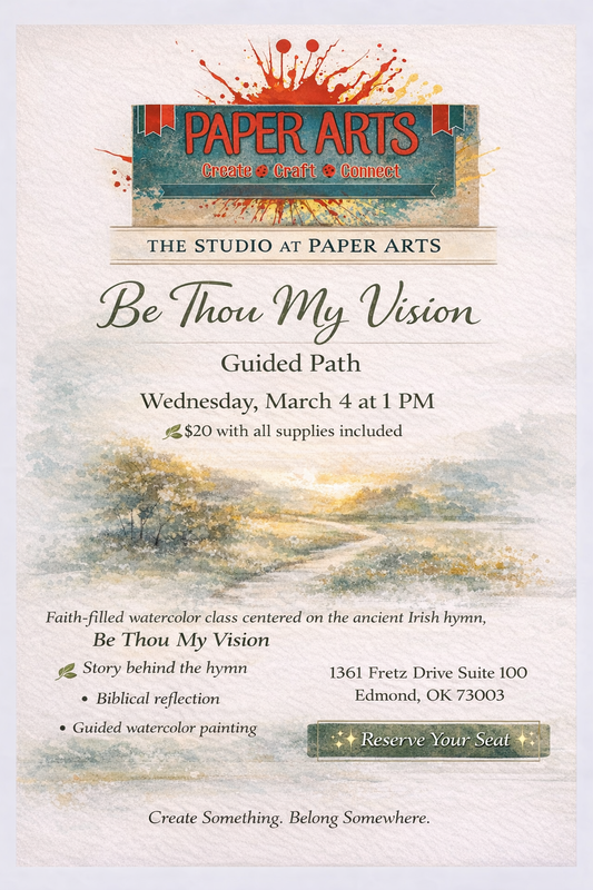 Watercolor & Worship: Be Thou My Vision — Guided Path
Wednesday March 4, 2026 1pm