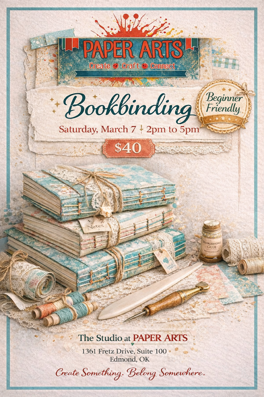 Handmade Bookbinding Workshop
 March 7 2pm to 5pm
