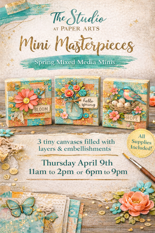 Mini Masterpieces: Spring Mixed Media Minis