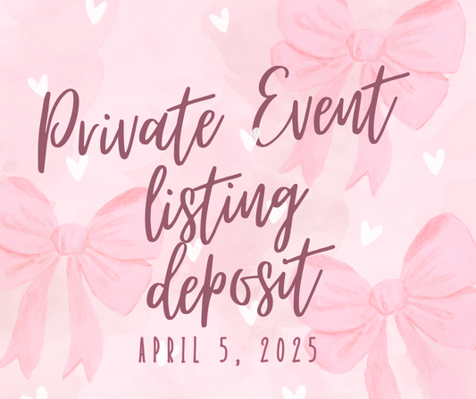 Private Event listing Deposit