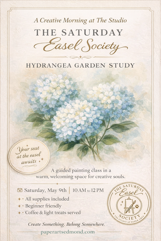🎨 The Saturday Easel Society: Hydrangea Garden Study