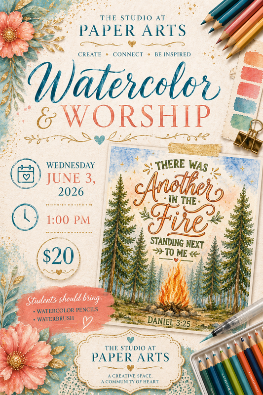 Watercolor & Worship June 3 1pm