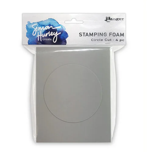 Stamping Foam Circle Cut 4 pc Simon Hurley