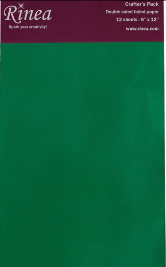 Rinea Glossy Emerald/Gold 6x12